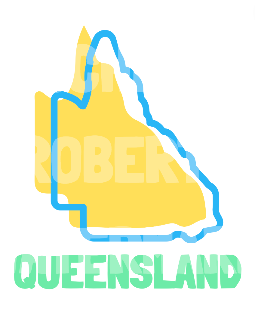 QUEENSLAND COVER TEMPLATE AND MAP